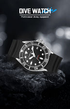 TOPHILL Men's Automatic Dive Watch 300M Waterproof, NH35 Movement, Sapphire Crystal, Luminous Dial, Date Function, Professional Diving Equipment TD007G tophillwatch.com