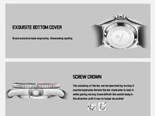 Lade das Bild in den Galerie-Viewer, TOPHILL Men's Automatic Dive Watch 300M Waterproof, NH35 Movement, Sapphire Crystal, Luminous Dial, Date Function, Professional Diving Equipment TD007G tophillwatch.com

