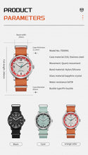Charger l'image dans la galerie, TOPHILL Men's Casual Sport Watch - 42mm Quartz, Sapphire Glass, NATO Nylon Band, Date Window, 5ATM Water Resistant, Military-Inspired Outdoor Watch for Men tophillwatch.com
