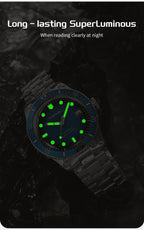 TOPHILL Men's Automatic Mechanical Watch 40mm Stainless Steel Bracelet 10ATM Waterproof NH35 Movement Luminous Date Window Dress Watch TD010G tophillwatch.com