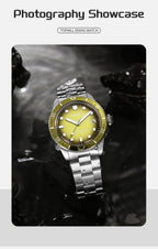 TOPHILL Men's Automatic Mechanical Watch 40mm Stainless Steel Bracelet 10ATM Waterproof NH35 Movement Luminous Date Window Dress Watch TD010G tophillwatch.com