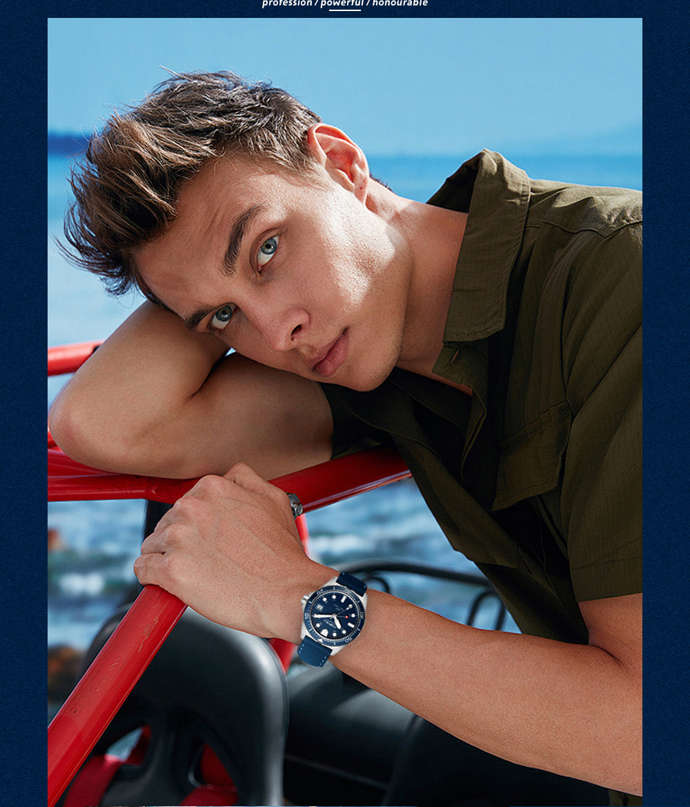 TOPHILL Mens Watches GMT Automatic Dive Watch|39.5mm 316L Steel Dive Watch|NH34 Movement|Sapphire Crystal|Ceramic Bezel|10ATM Water Resistant|BGW9 Luminous Rubber Strap Watch for Men tophillwatch.com