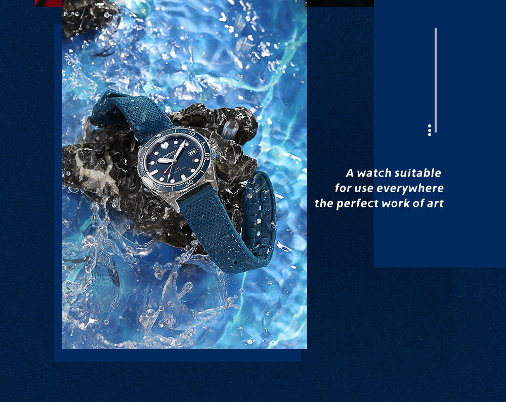 TOPHILL Mens Watches GMT Automatic Dive Watch|39.5mm 316L Steel Dive Watch|NH34 Movement|Sapphire Crystal|Ceramic Bezel|10ATM Water Resistant|BGW9 Luminous Rubber Strap Watch for Men tophillwatch.com