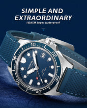 Lade das Bild in den Galerie-Viewer, TOPHILL Mens Watches GMT Automatic Dive Watch|39.5mm 316L Steel Dive Watch|NH34 Movement|Sapphire Crystal|Ceramic Bezel|10ATM Water Resistant|BGW9 Luminous Rubber Strap Watch for Men tophillwatch.com
