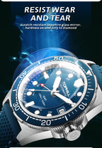 TOPHILL Mens Watches GMT Automatic Dive Watch|39.5mm 316L Steel Dive Watch|NH34 Movement|Sapphire Crystal|Ceramic Bezel|10ATM Water Resistant|BGW9 Luminous Rubber Strap Watch for Men tophillwatch.com