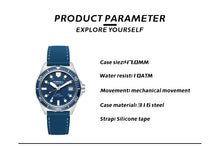 Lade das Bild in den Galerie-Viewer, TOPHILL Mens Watches GMT Automatic Dive Watch|39.5mm 316L Steel Dive Watch|NH34 Movement|Sapphire Crystal|Ceramic Bezel|10ATM Water Resistant|BGW9 Luminous Rubber Strap Watch for Men tophillwatch.com
