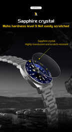 TOPHILL Automatic Watches for Men|Diving Watch 300M Waterproof|GMT Watch|Super Luminous|Screw-Down Crown & HEV|Ceramic Bezel|316L Stainless Steel & Sapphire Crystal|Black Luxury Watch for Business Scuba Diving|Gift for Men tophillwatch.com