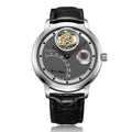 TOPHILL Men's Tourbillon Automatic Mechanical Watch 42.5mm Sapphire Crystal Leather Strap 5ATM Waterproof Retrograde Date Power Reserve Display Luxury Watch TU009G tophillwatch.com