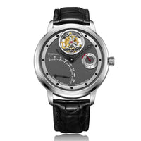 TOPHILL Men's Tourbillon Automatic Watch TU009G | 42.5mm Leather Strap | TU009G