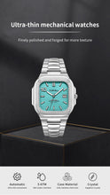 Lade das Bild in den Galerie-Viewer, TOPHILL Men's Square Automatic Watch - 39mm 316L Steel Case &amp; Bracelet, Date Window, Sapphire Glass, 5ATM Water Resistant, Butterfly Clasp, Luxury Sports Watch tophillwatch.com
