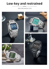 Lade das Bild in den Galerie-Viewer, TOPHILL Men's Square Automatic Watch - 39mm 316L Steel Case &amp; Bracelet, Date Window, Sapphire Glass, 5ATM Water Resistant, Butterfly Clasp, Luxury Sports Watch tophillwatch.com

