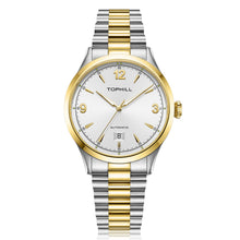 Charger l'image dans la galerie, TOPHILL Men's Automatic Dress Watch 40mm - Miyota 8215 Japanese Movement, Sunburst Dial, 316L Steel, Sapphire Crystal, 5ATM Waterproof, Slim Profile, Butterfly Clasp Classic Business Timepiece tophillwatch.com
