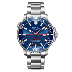 TOPHILL Men's Professional Diver Watch - 45mm Automatic, 300m/1000ft Water Resistant, Unidirectional Bezel, Luminous Dial, Steel Bracelet + Bonus Rubber Band, TD003G tophillwatch.com