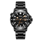 TOPHILL Men's Professional Diver Watch - 45mm Automatic, 300m/1000ft Water Resistant, Unidirectional Bezel, Luminous Dial, Steel Bracelet + Bonus Rubber Band, TD003G tophillwatch.com