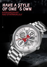 画像をギャラリービューアに読み込む, TOPHILL Men's Automatic Mechanical Watch - 44mm Open-Work Racing Dial, 21,600 BPH Self-Winding, 316L Stainless Steel, Sapphire Glass, 5ATM Water Resistant, Sport Luxury Wristwatch tophillwatch.com
