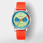TOPHILL Men's Hand-Wound Chronograph - 40mm 316L Steel, Seagull ST1901 Movement, Sapphire Glass, Tachymeter Bezel, Silicone Band, Super-Luminova, Mechanical TL025 tophillwatch.com