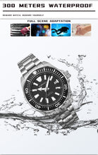 Lade das Bild in den Galerie-Viewer, TOPHILL Men's Automatic Dive Watch 300M Waterproof, NH35 Movement, Sapphire Crystal, 316L Steel Bracelet, Luminous Dial, Date Function, Professional Diving Equipment TD008G tophillwatch.com
